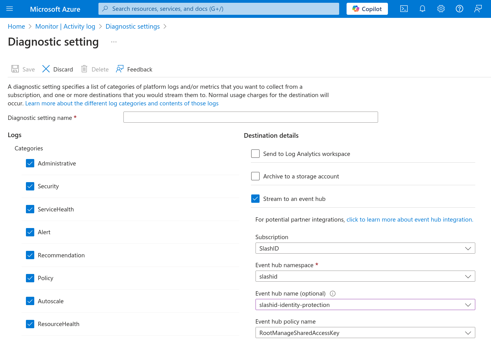 Create export