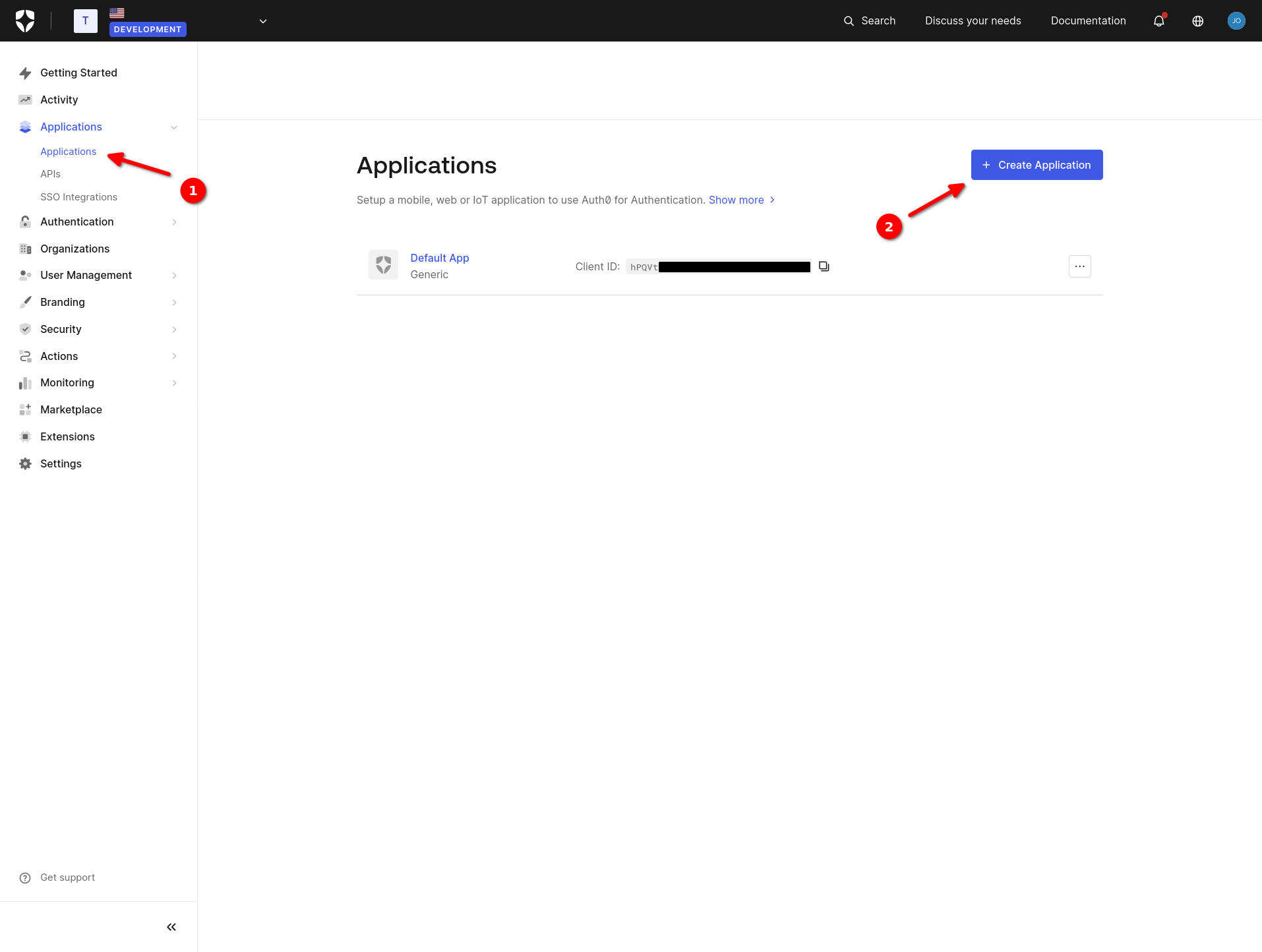 List applications.